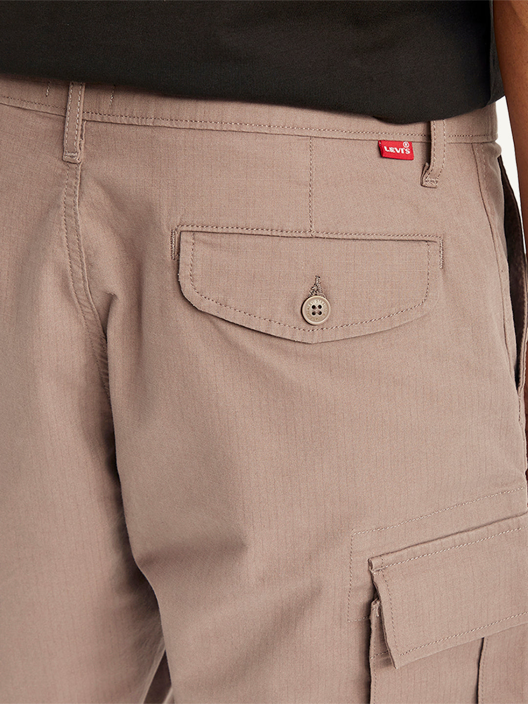 Men's Brown Regular Fit Cargo Shorts