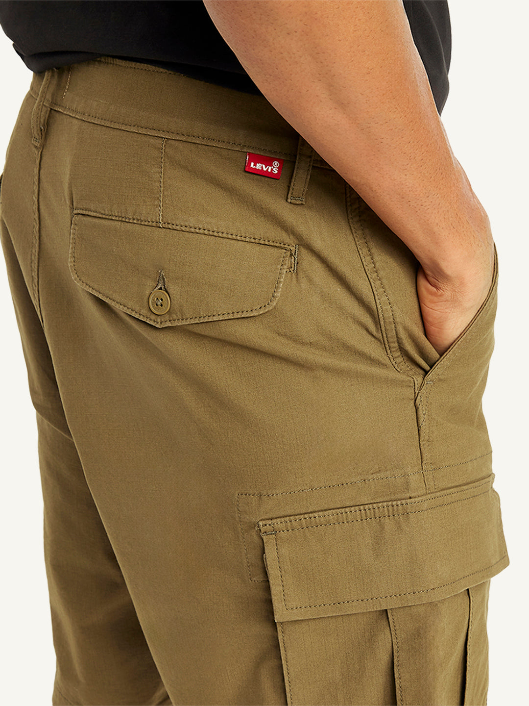 Men's Brown Regular Fit Cargo Shorts