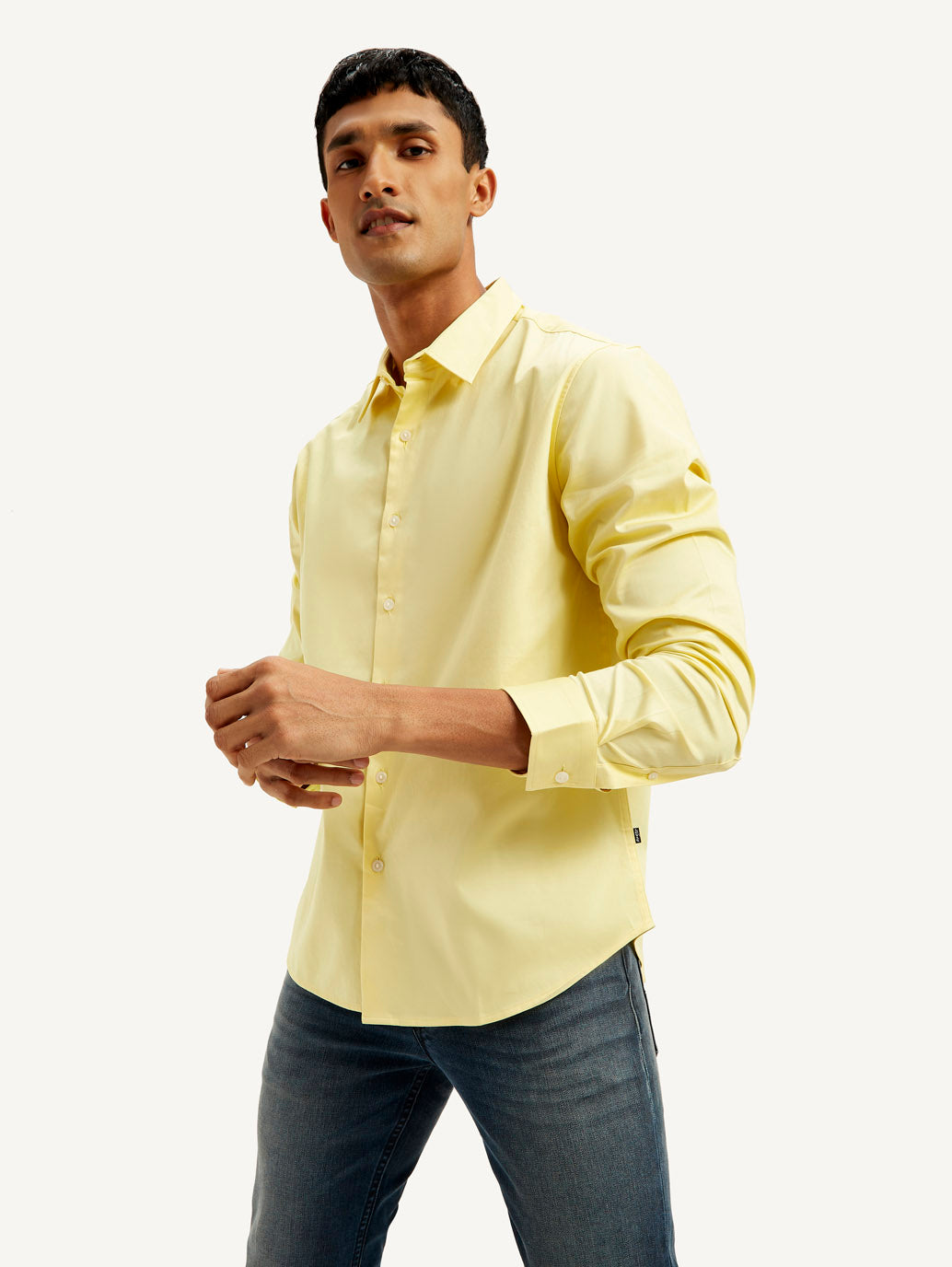 Men's Redloop Solid Slim Fit Shirt