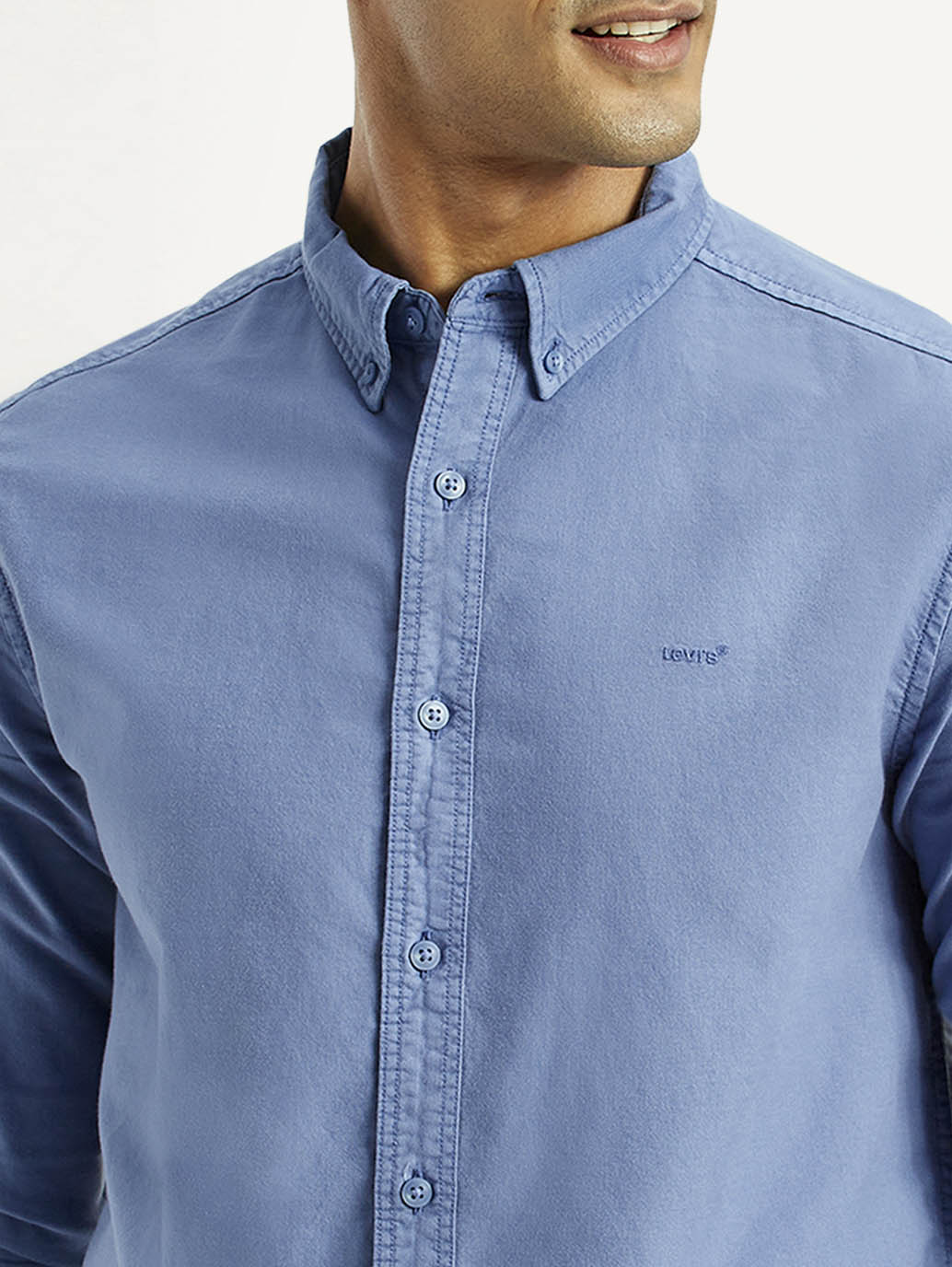 Men's Solid Overdyed Slim Fit Shirt