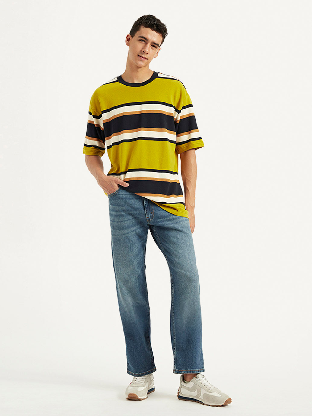 Men's Striped Relaxed Fit T-Shirt