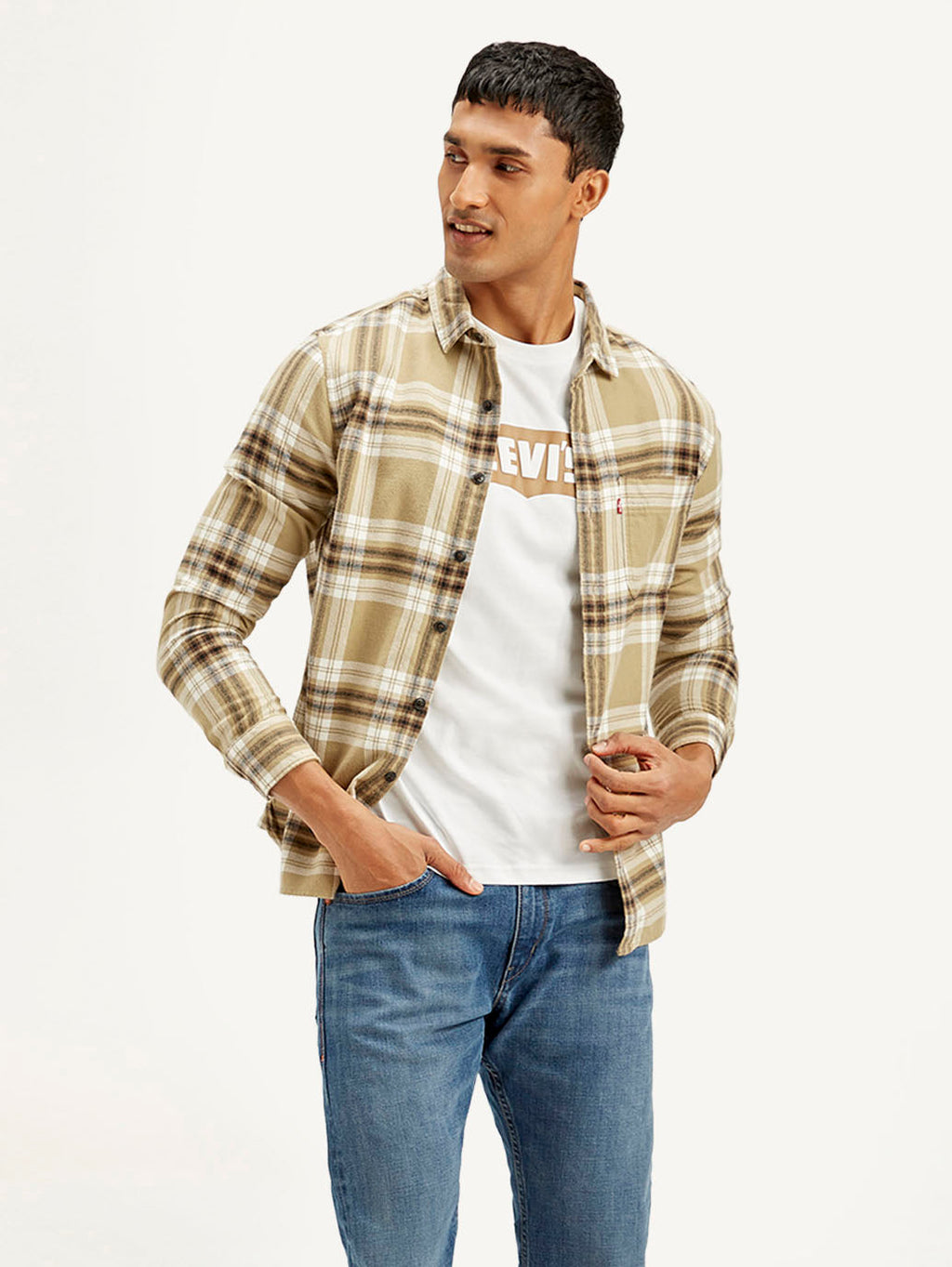 Men's Checkered Relaxed Fit Shirt