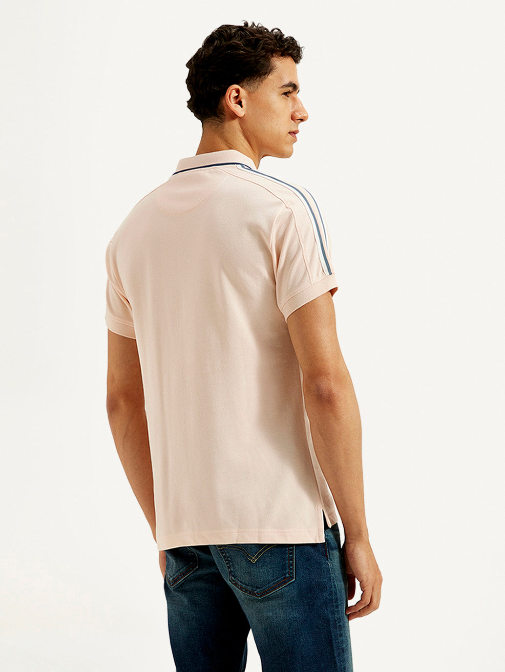 Men's Solid Slim Fit Polo T-shirt