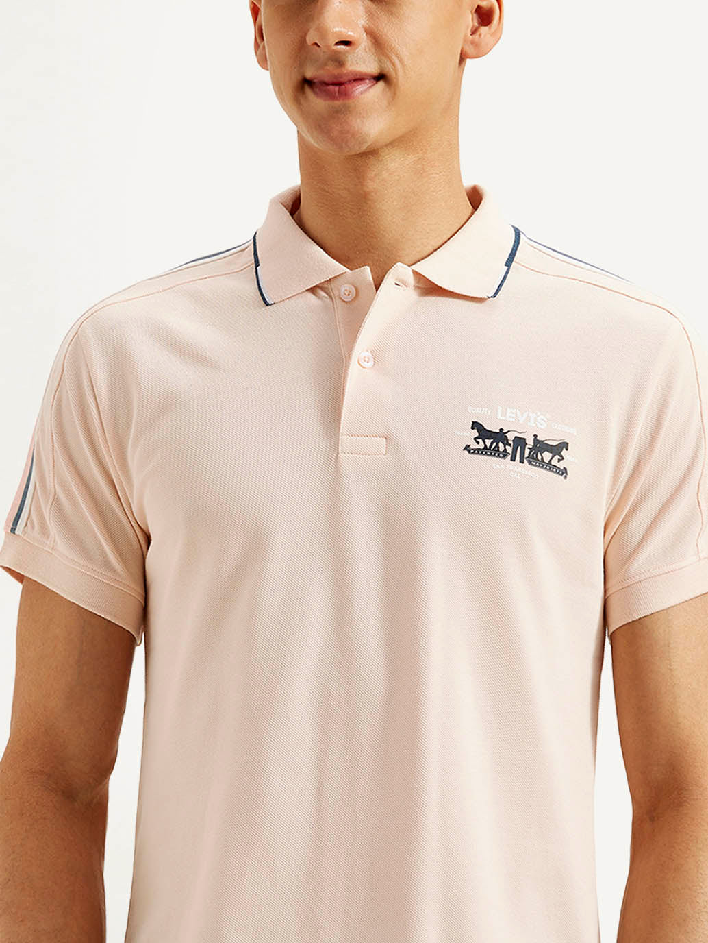Men's Solid Slim Fit Polo T-shirt