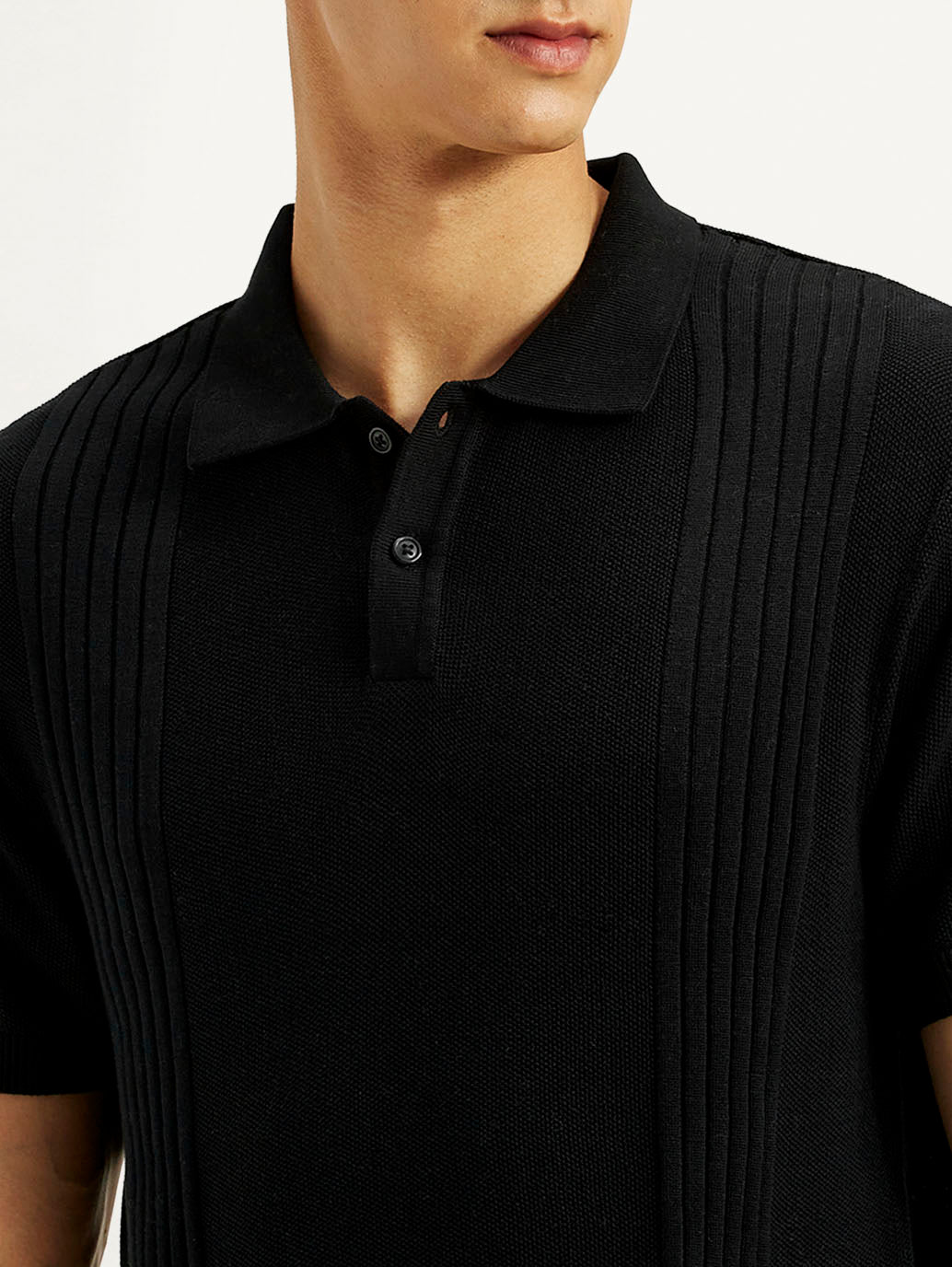 Men's Redloop Textured Slim Fit Polo T-Shirt