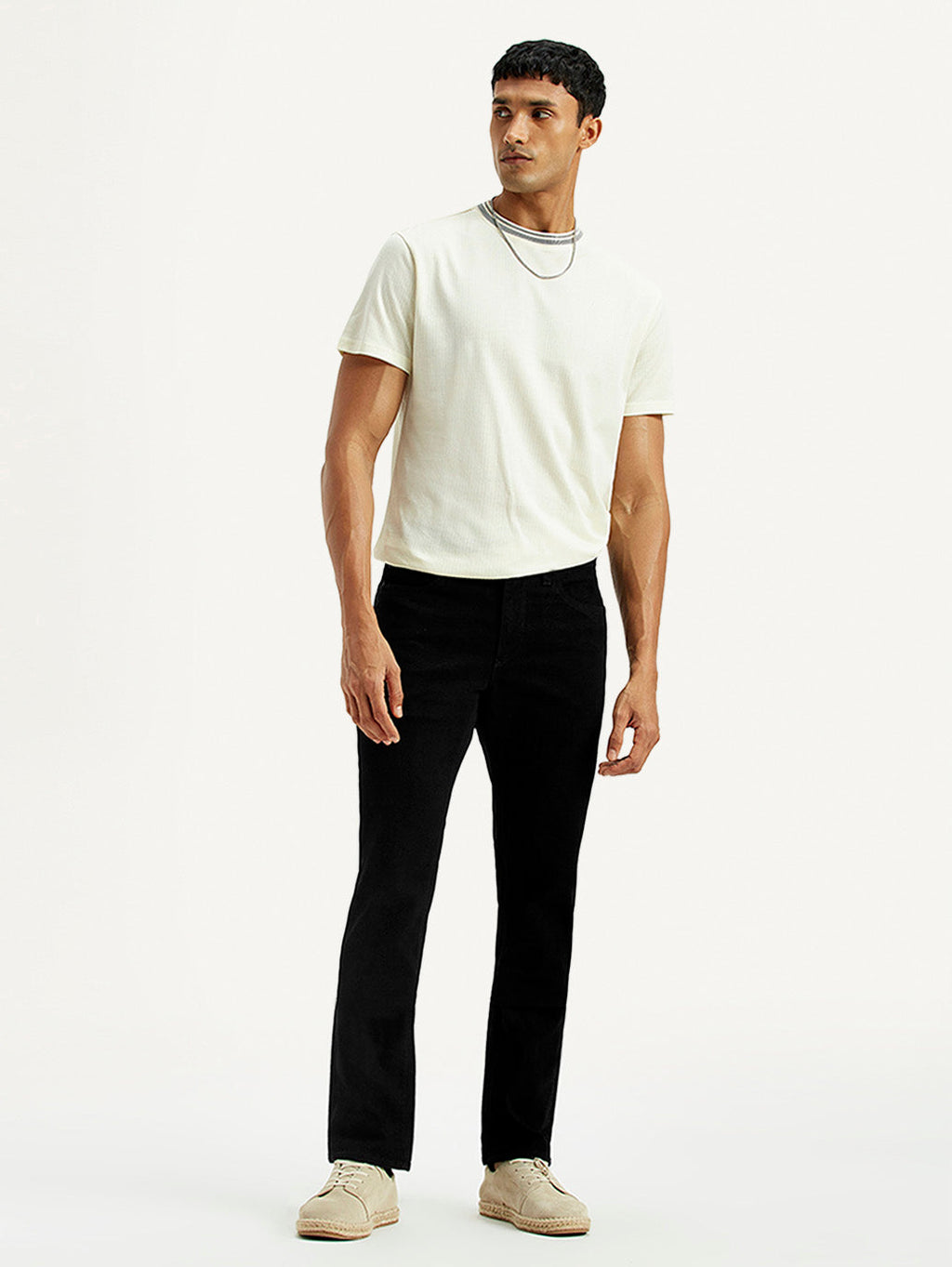 Men's Redloop 511 Black Slim Fit Mid Rise Jeans