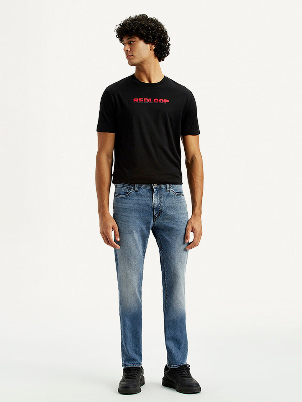 Men's Redloop 511 Indigo Slim Fit Mid Rise Jeans