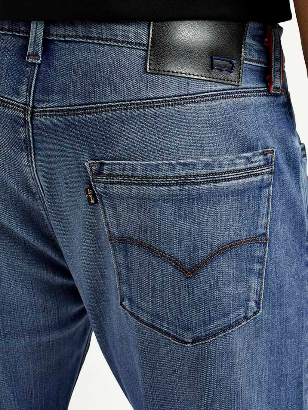 Men's Redloop 512 Dark Indigo Slim Tapered Fit Mid Rise Jeans