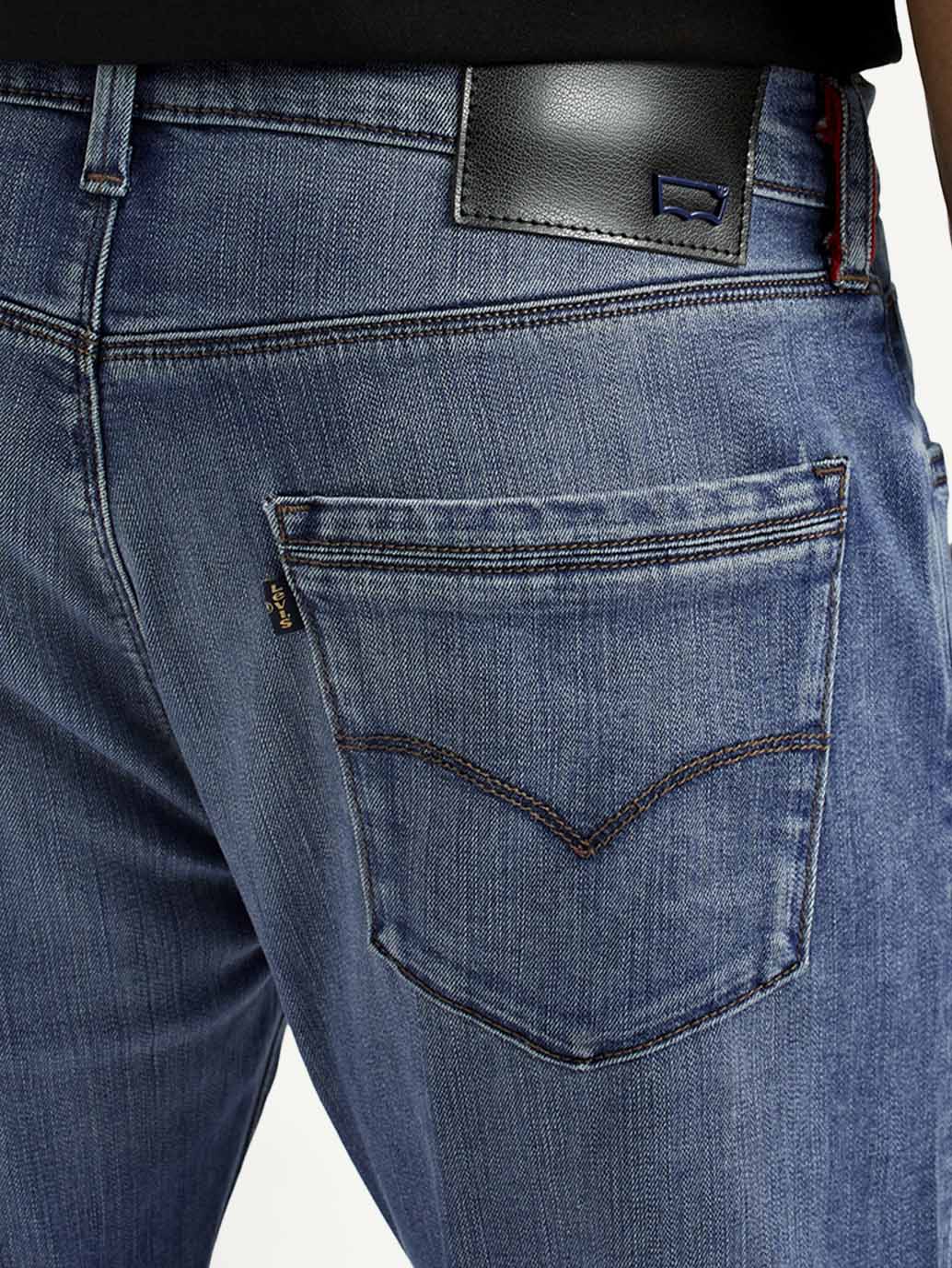 Men's Redloop 512 Dark Indigo Slim Tapered Fit Mid Rise Jeans