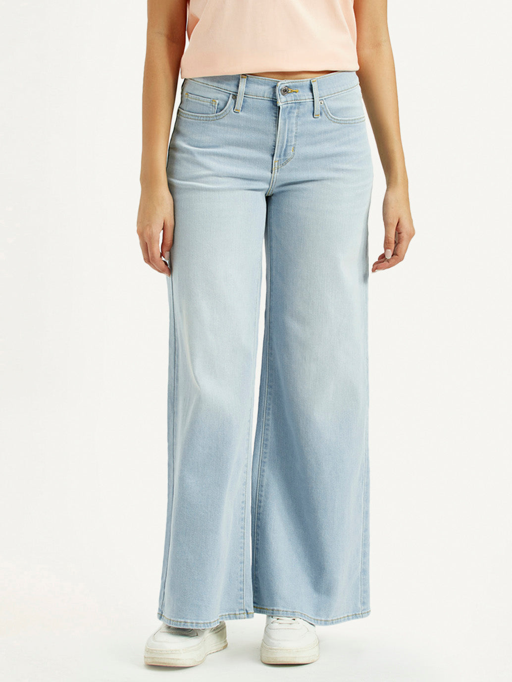 Women's 318 Light Indigo Flared Fit Mid Rise Jeans