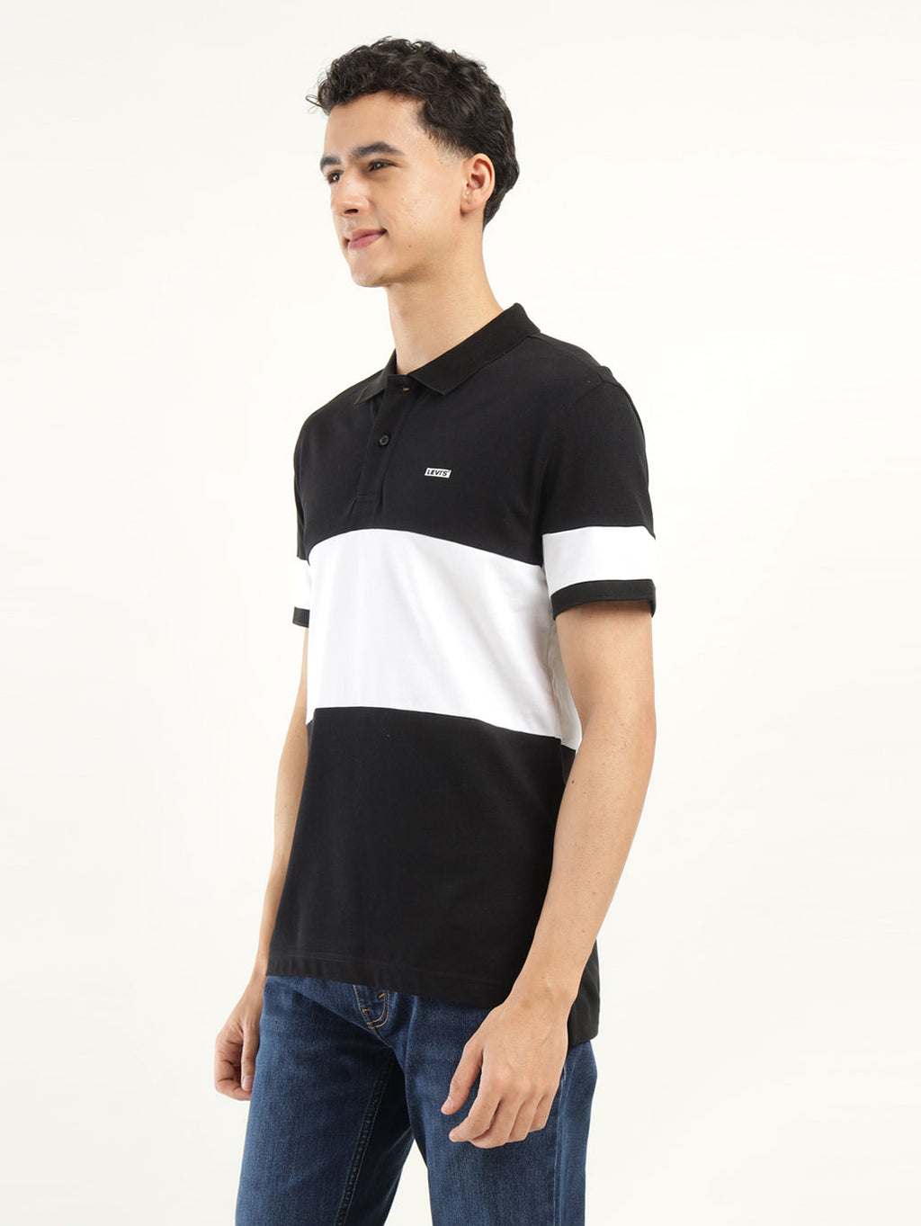 Men's Colorblock Polo T-Shirt