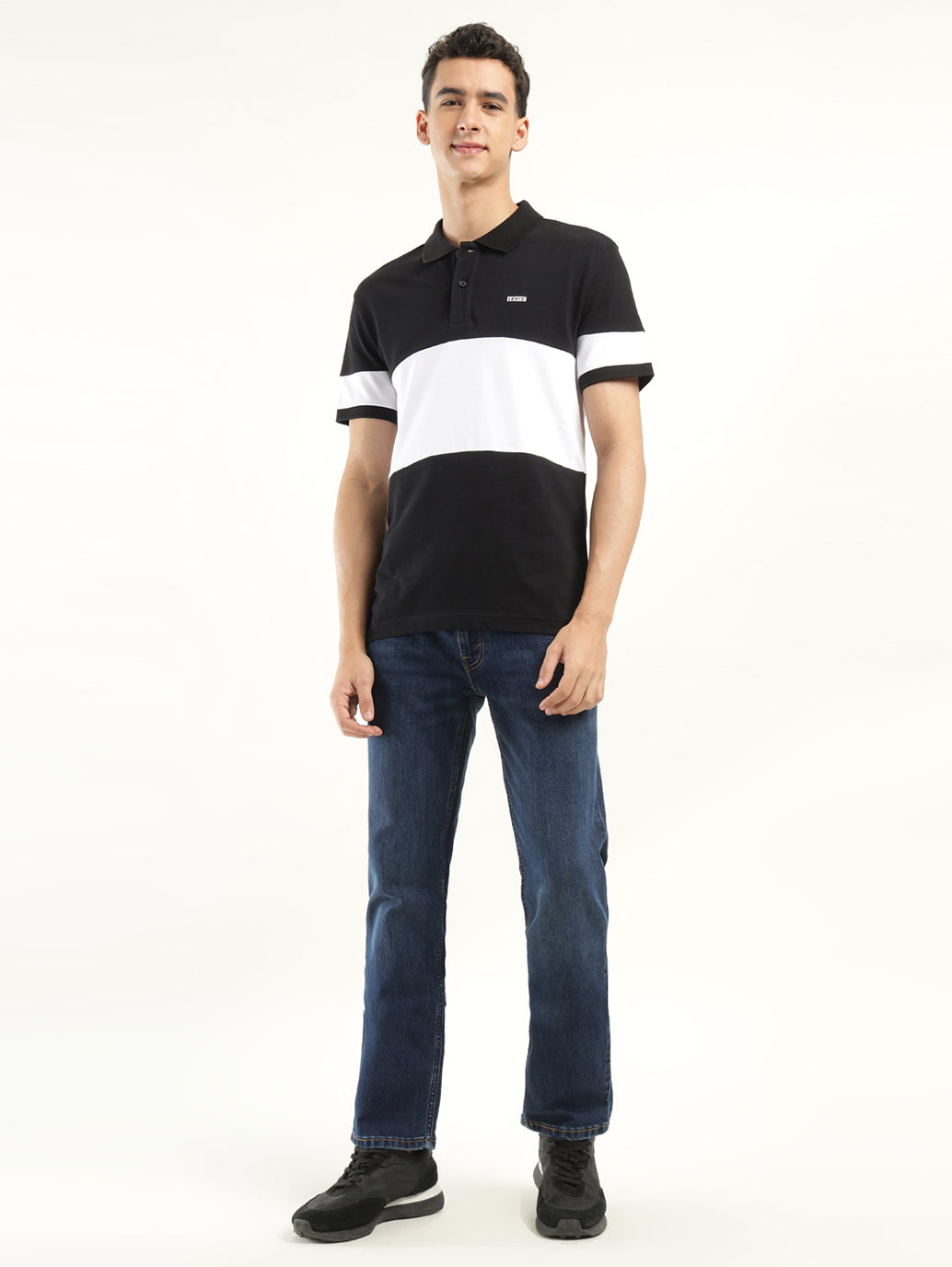 Men's Colorblock Polo T-Shirt