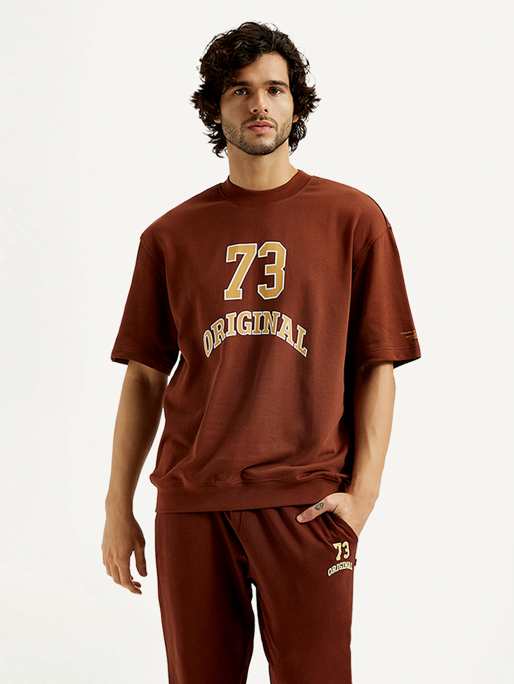Men's Printed Round Neck Sweatshirt