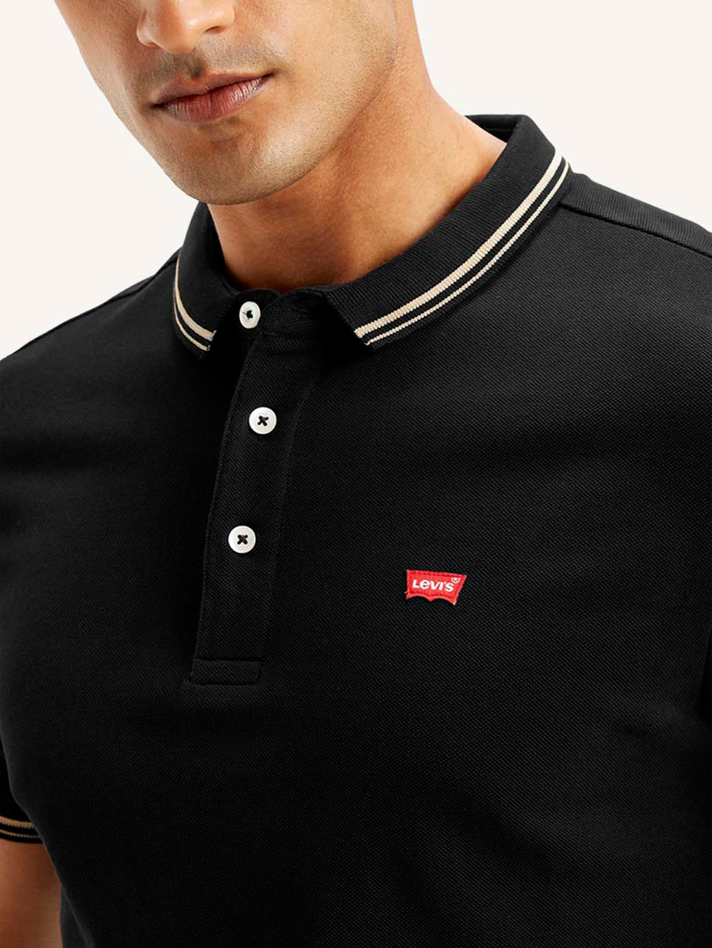 Men's Solid Slim Fit Polo T-shirt