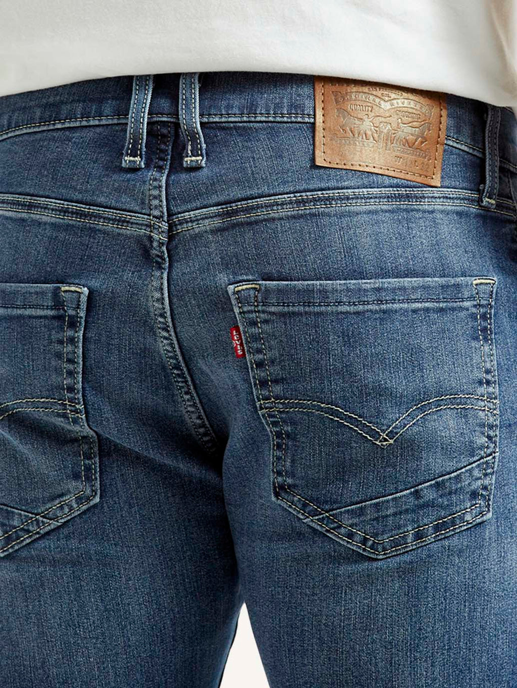 Men's 512 Blue Slim Tapered Fit Mid Rise Jeans