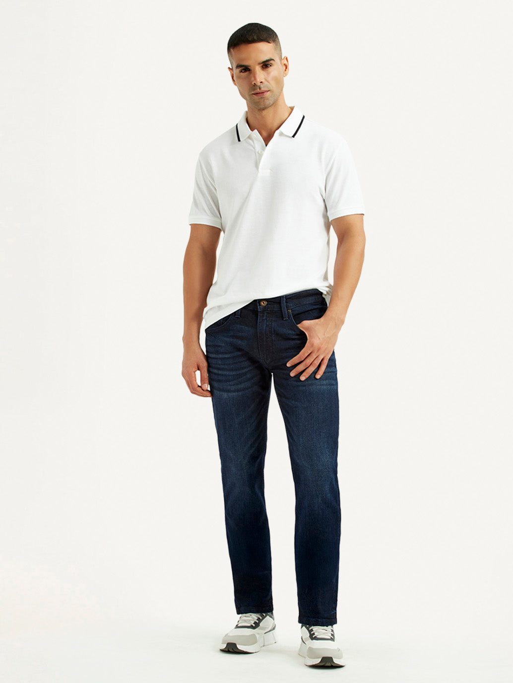 Men's 511 Dark Blue Slim Fit Mid Rise Jeans