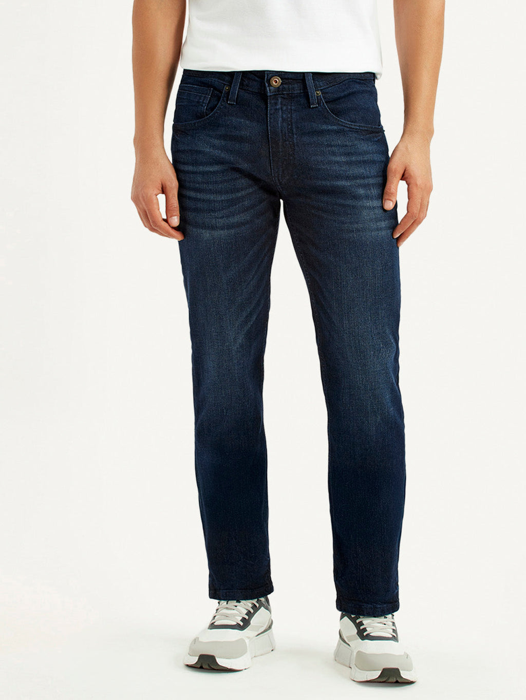 Men's 511 Dark Blue Slim Fit Mid Rise Jeans