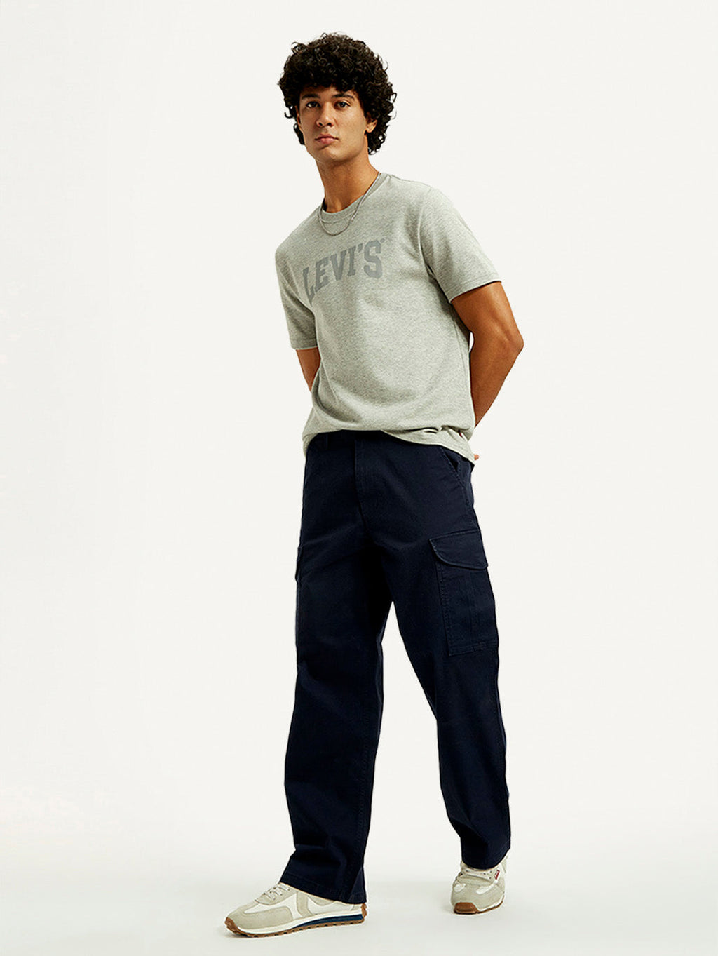 Men's 511 Blue Slim Fit Mid Rise Cargo Trousers
