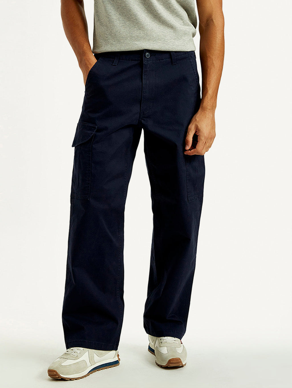 Men's 511 Blue Slim Fit Mid Rise Cargo Trousers