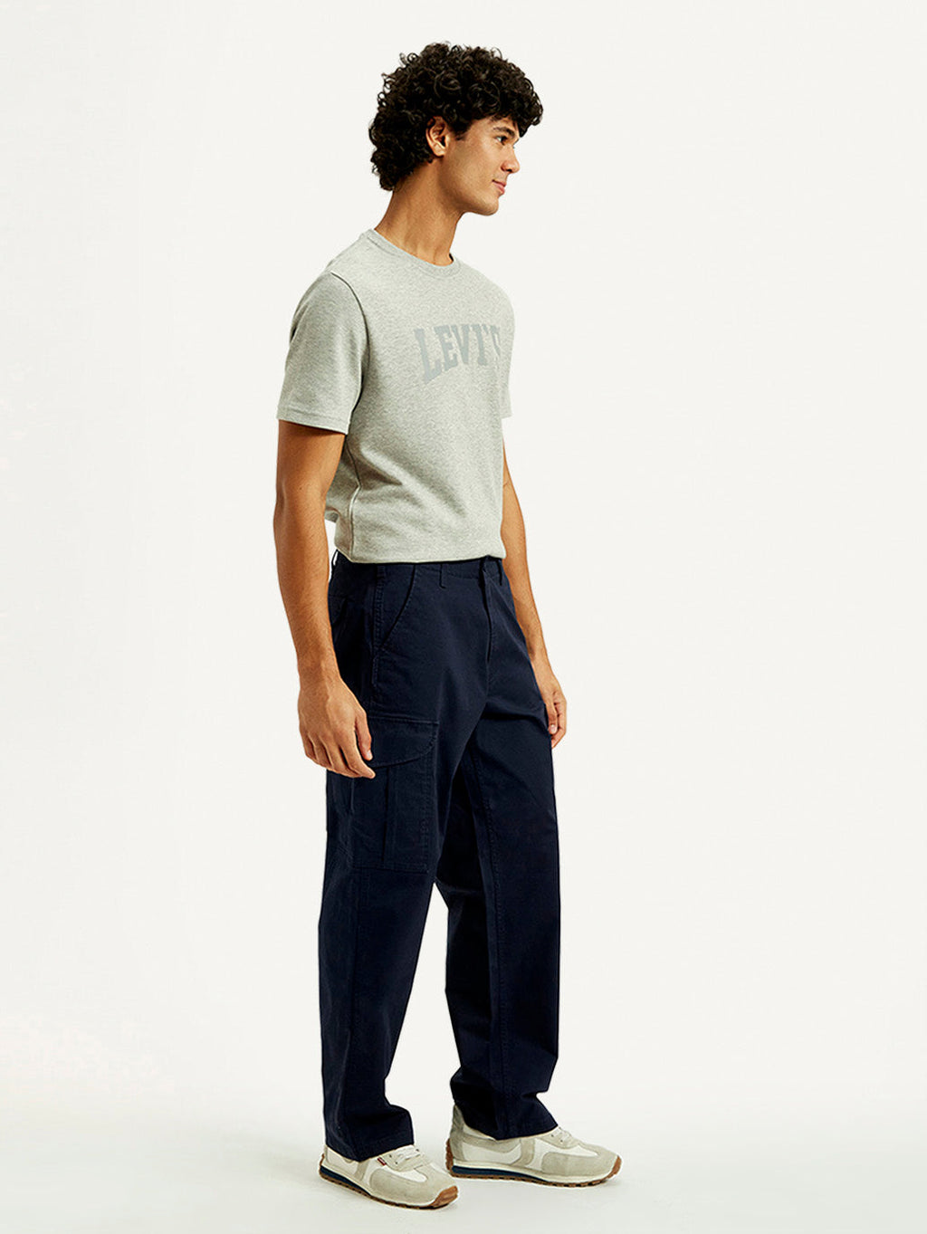 Men's 511 Blue Slim Fit Mid Rise Cargo Trousers