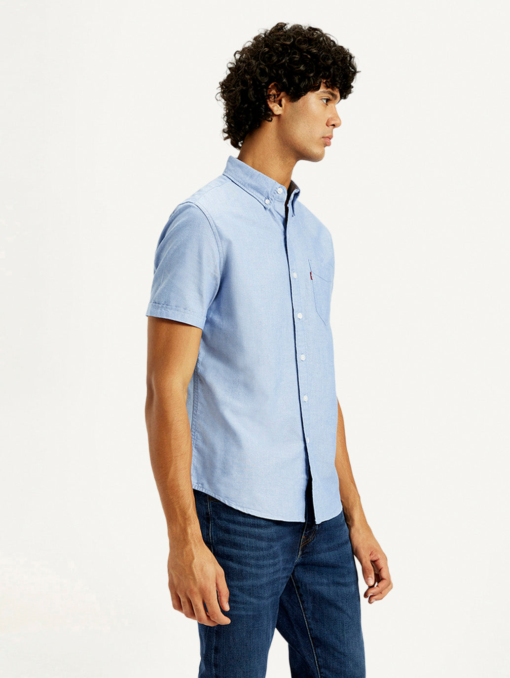 Men's Solid Slim Fit Oxford Shirt