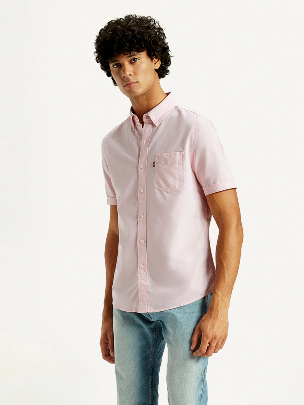 Men's Solid Slim Fit Oxford Shirt