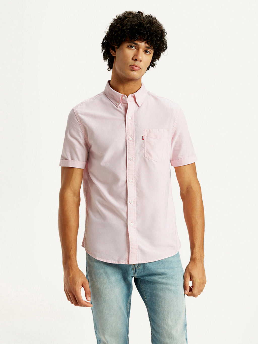 Men's Solid Slim Fit Oxford Shirt