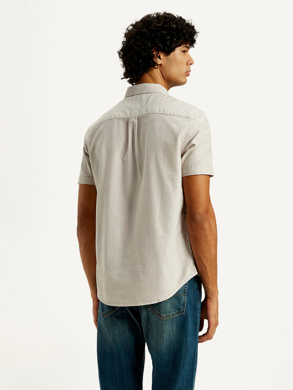 Men's Solid Slim Fit Oxford Shirt