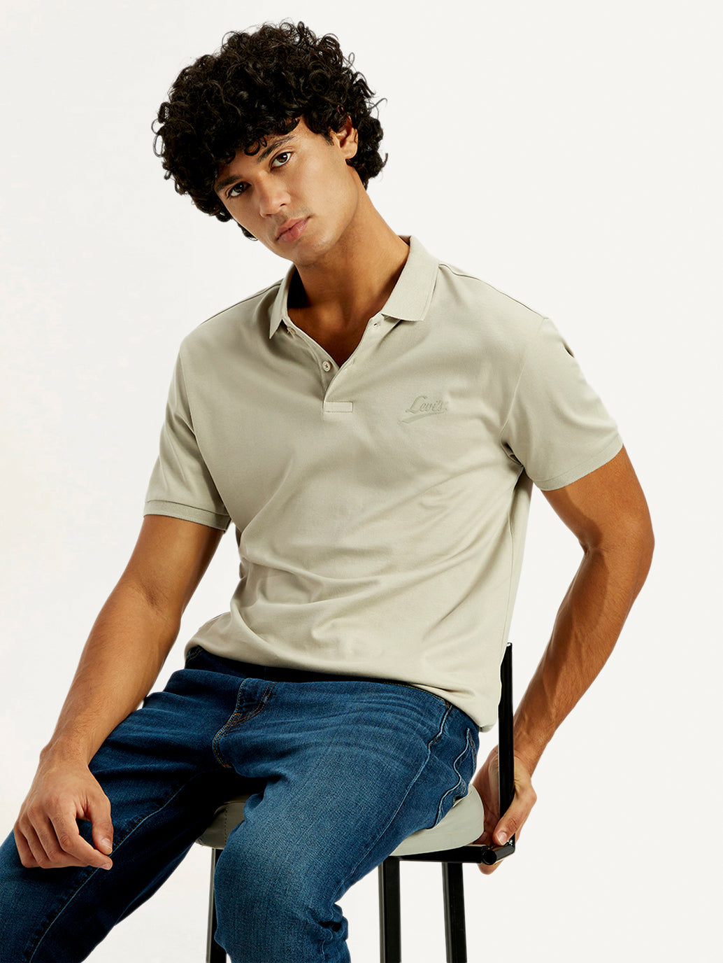 Men's Solid Slim Fit Polo T-Shirt
