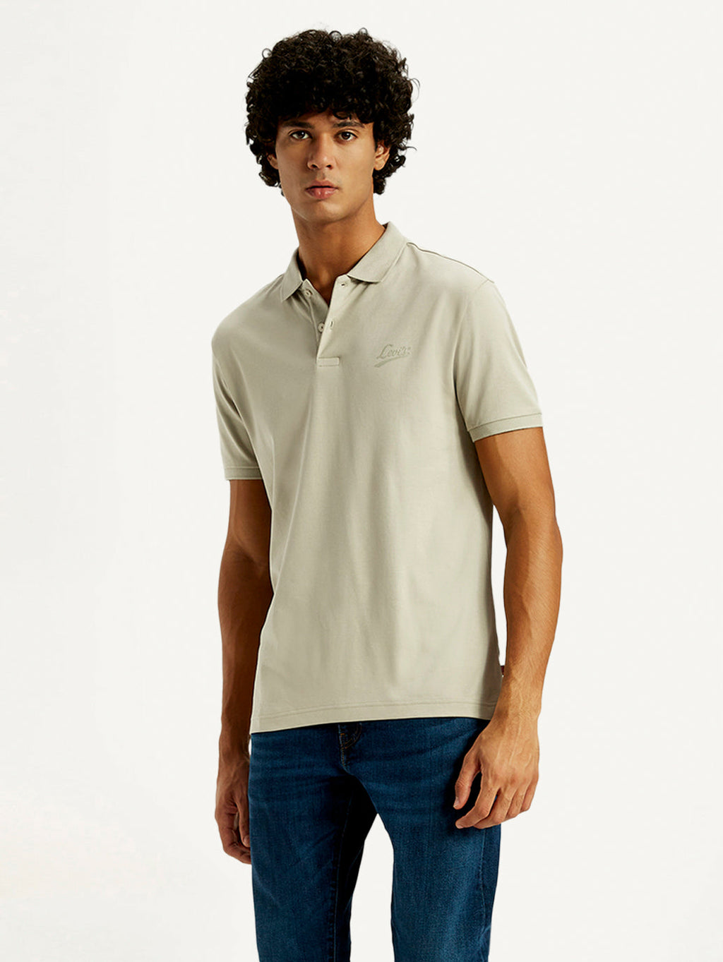 Men's Solid Slim Fit Polo T-Shirt