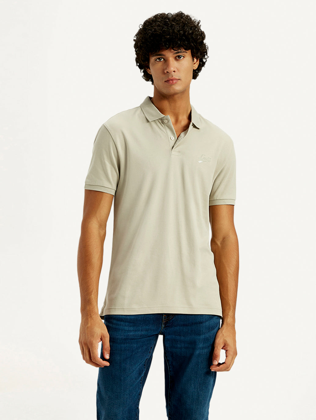 Men's Solid Slim Fit Polo T-Shirt