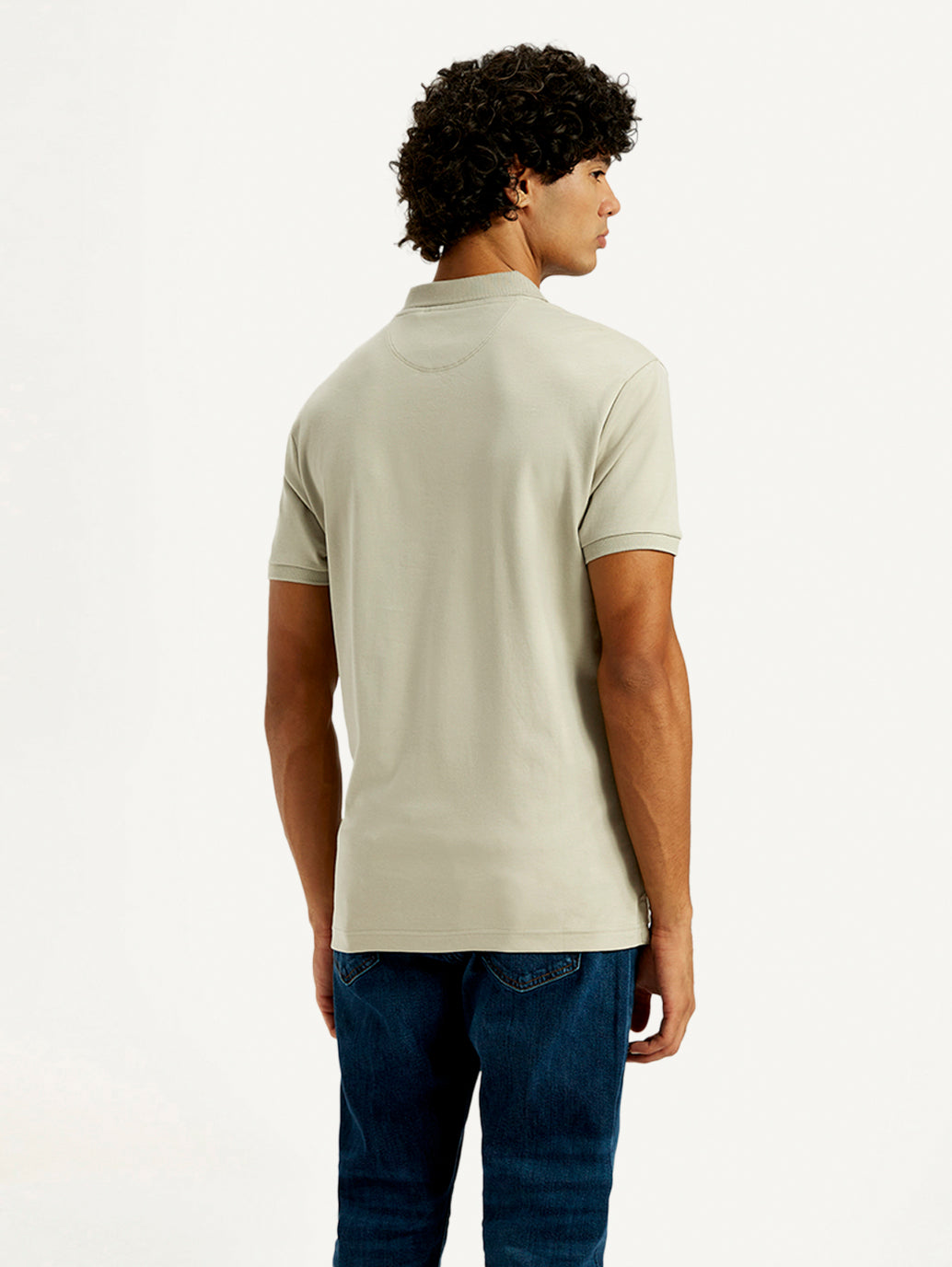 Men's Solid Slim Fit Polo T-Shirt