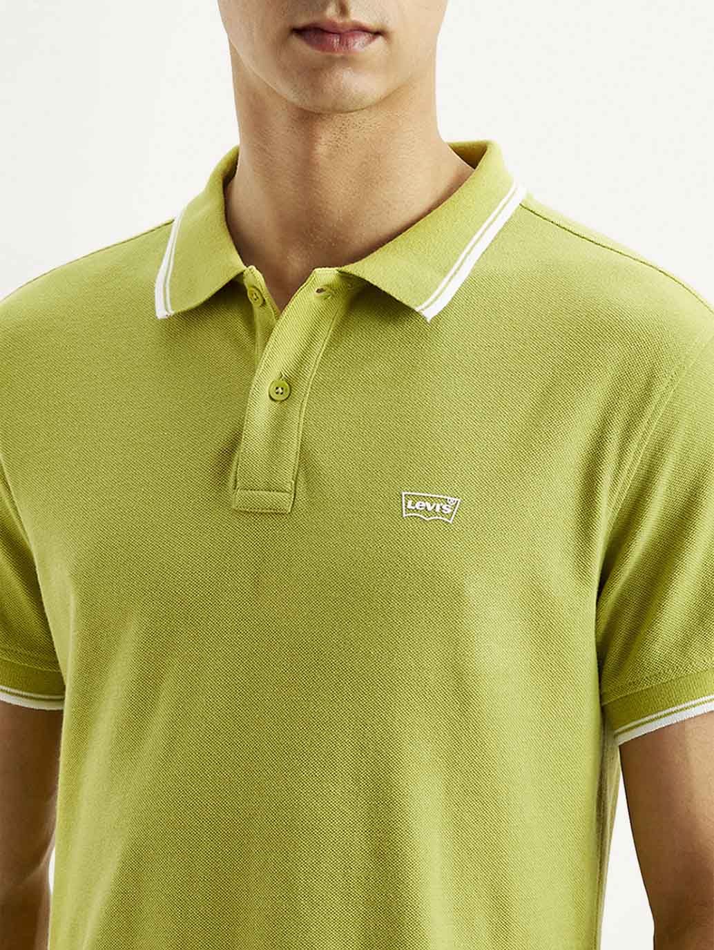Men's Solid Slim Fit Polo T-shirt