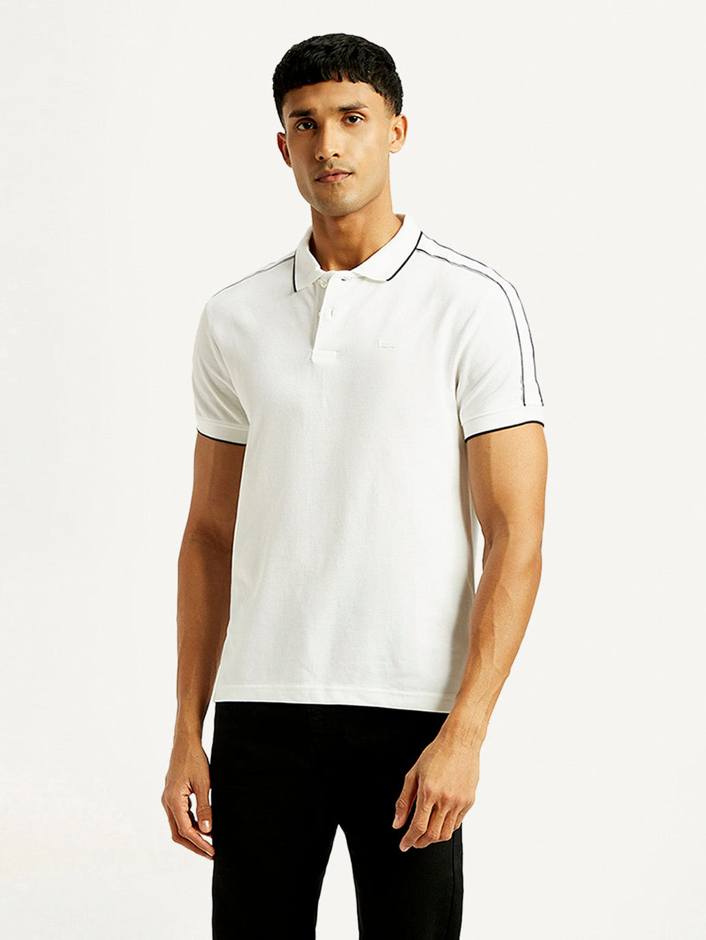 Men's Solid Slim Fit Polo T-shirt