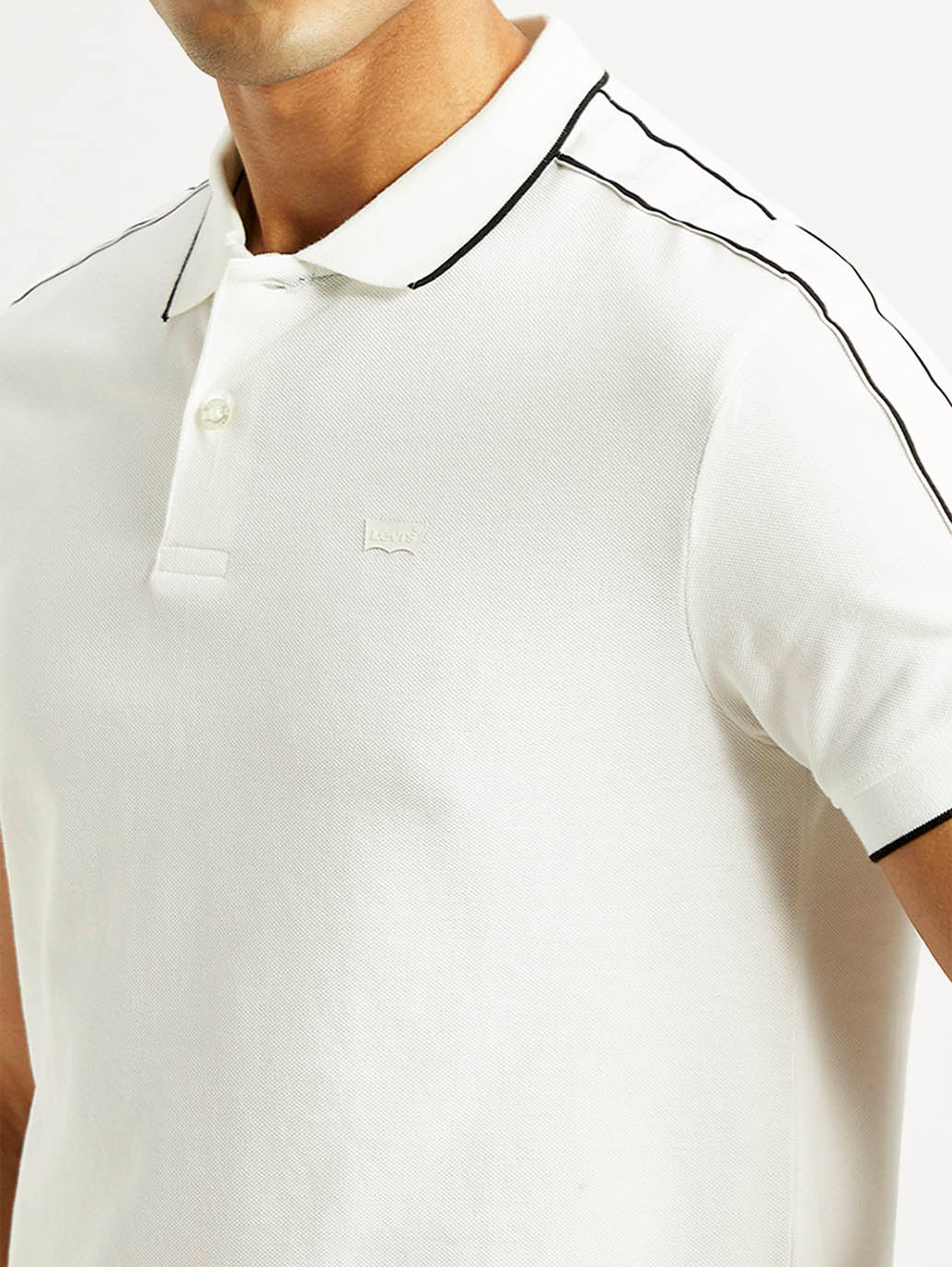 Men's Solid Slim Fit Polo T-shirt