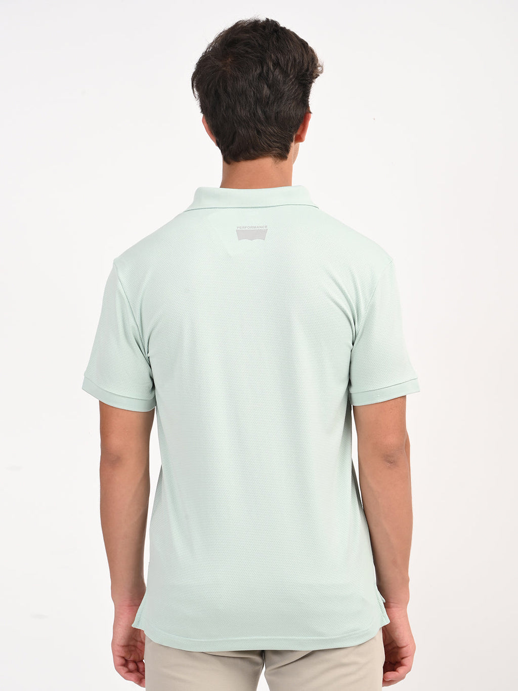 Men's Solid Light Green Polo T-Shirt