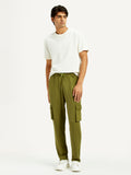 Men's Olive Green Relaxed Fit Cargo Trousers
