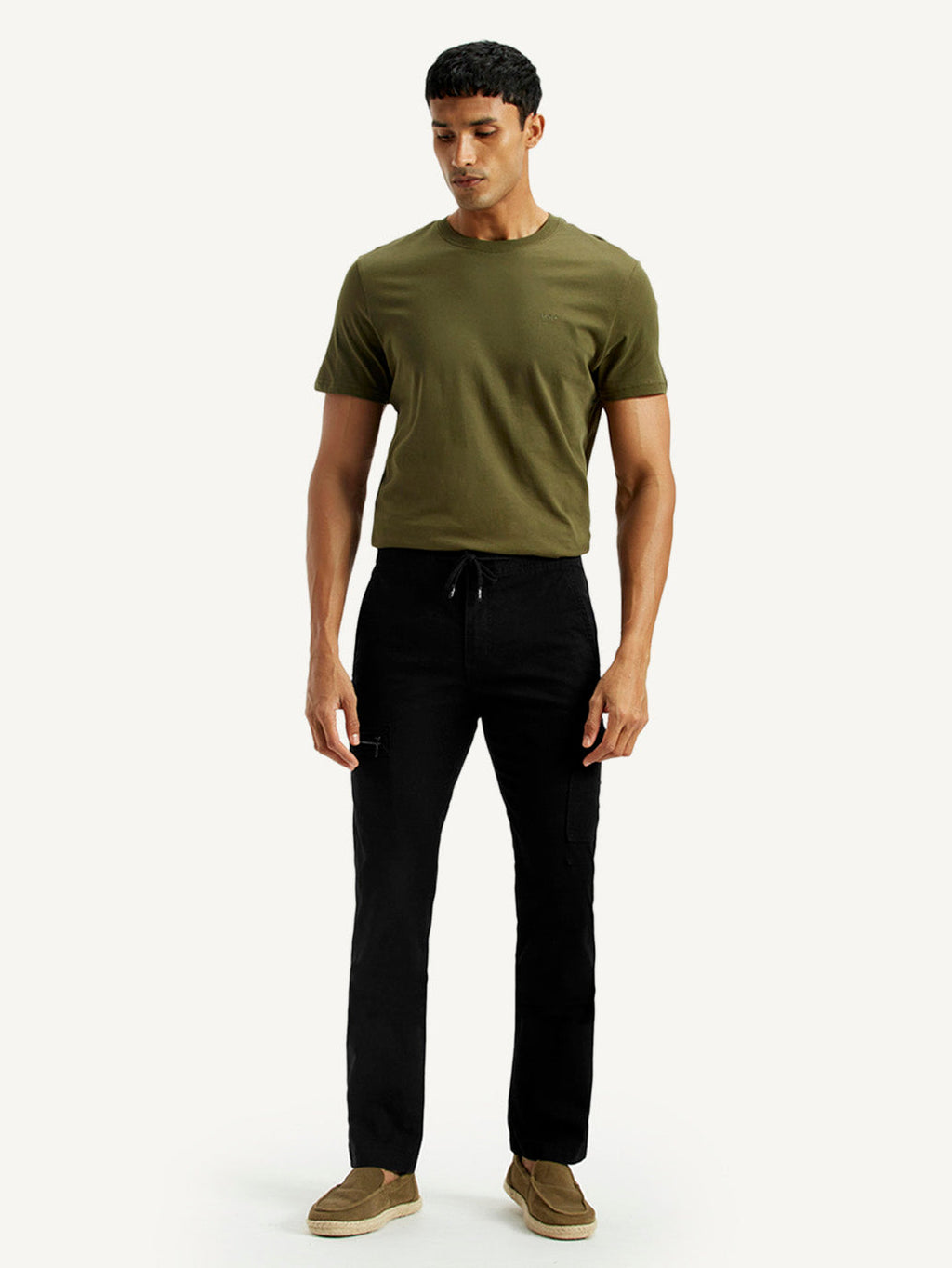 Men's 511 Black Slim Fit Mid Rise Cargo Trousers