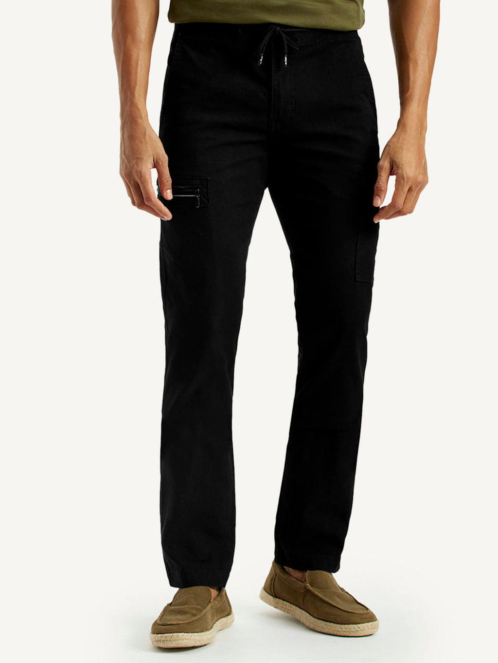 Men's 511 Black Slim Fit Mid Rise Cargo Trousers