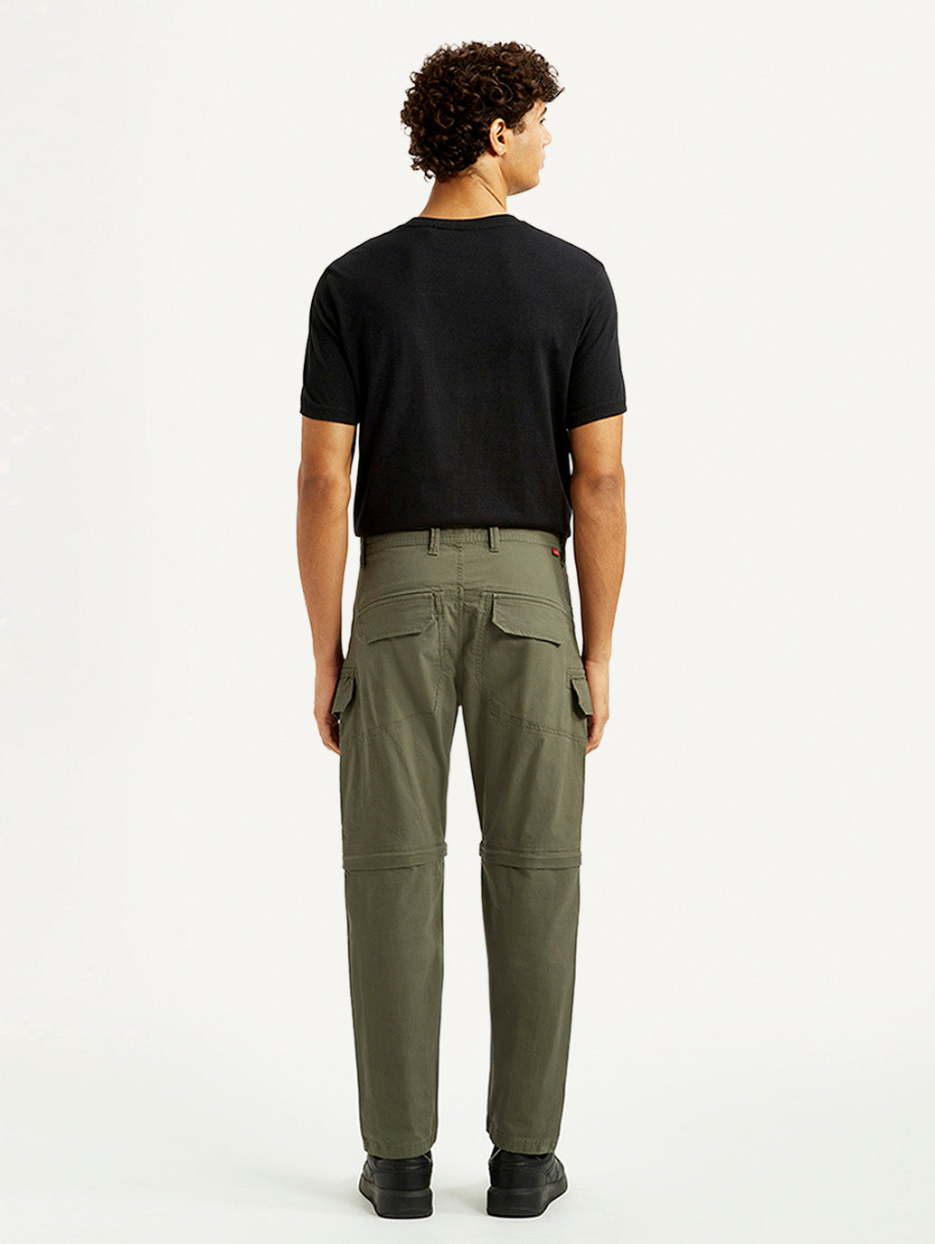 Men's Olive Slim Fit Cargos