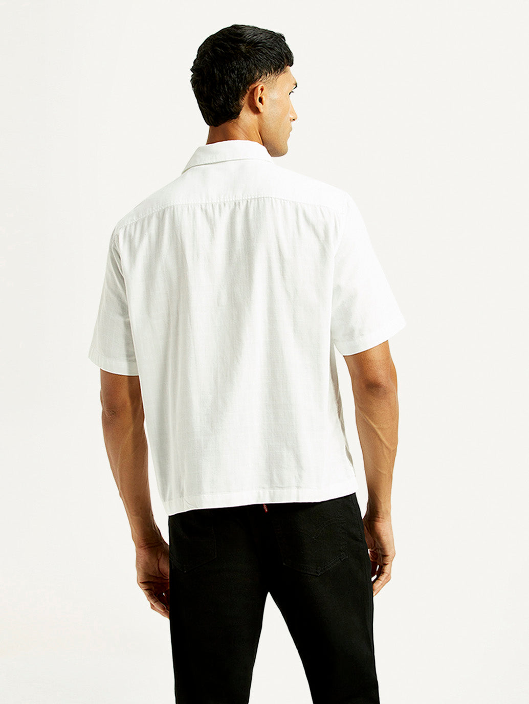 Men's Solid Relaxed Fit Resort Collar Shirt