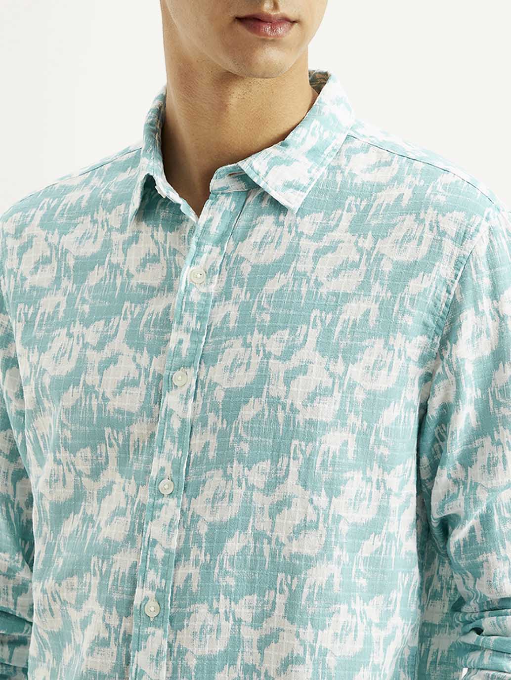 Men's Abstract Slim Fit Shirt