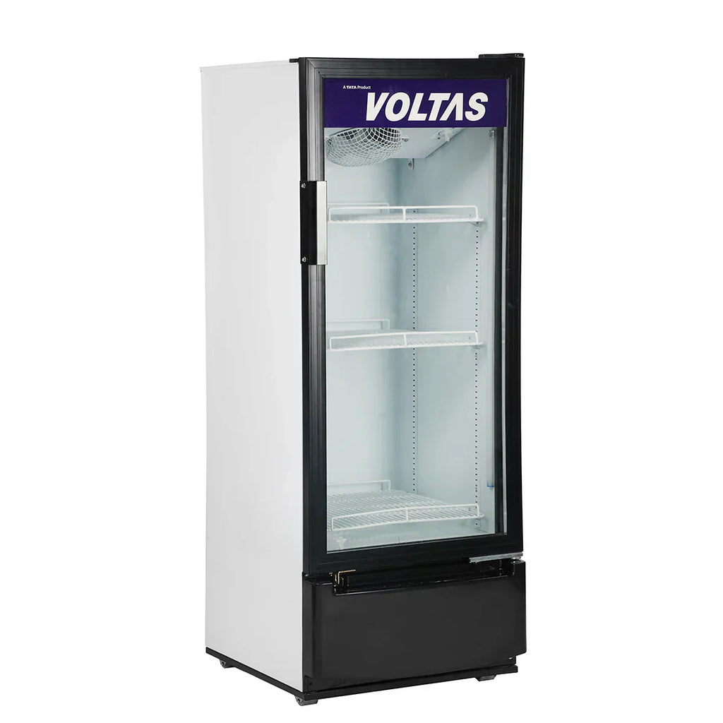 Voltas VC GT 220 SD P METALLICS FGLS Visi Cooler Single Door, 220 Liters, Black