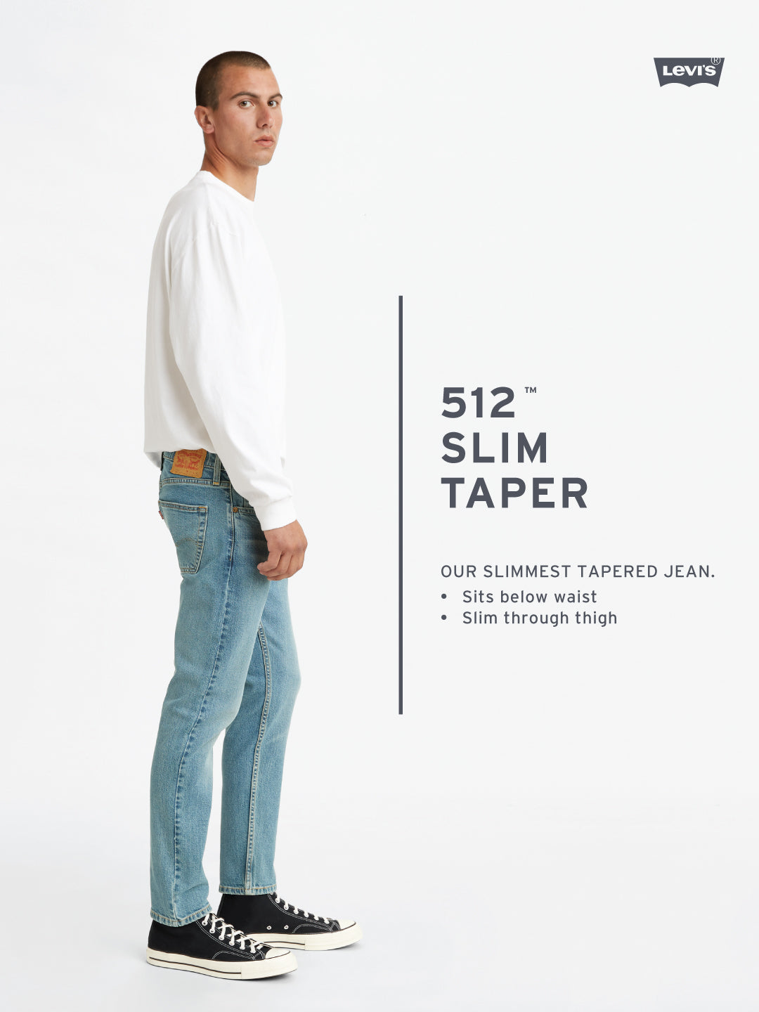Men's Navy Blue Skinny Tapered Fit Mid Rise Jeans