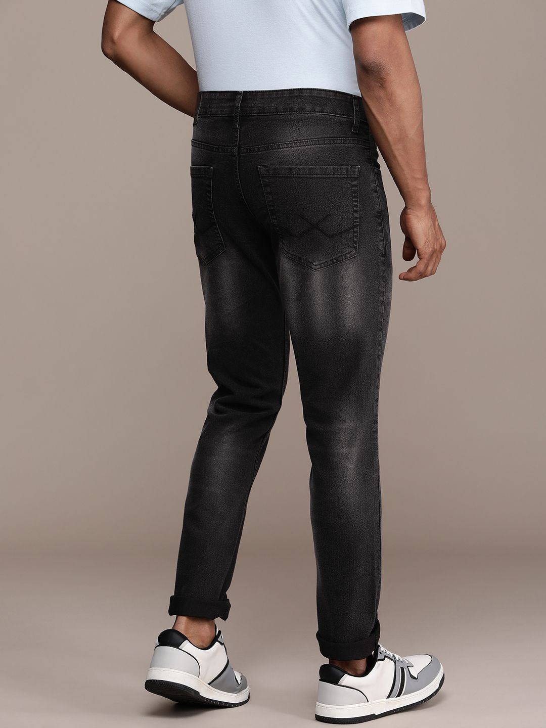 Striking Slim Fit Light Fade Stretch Jeans