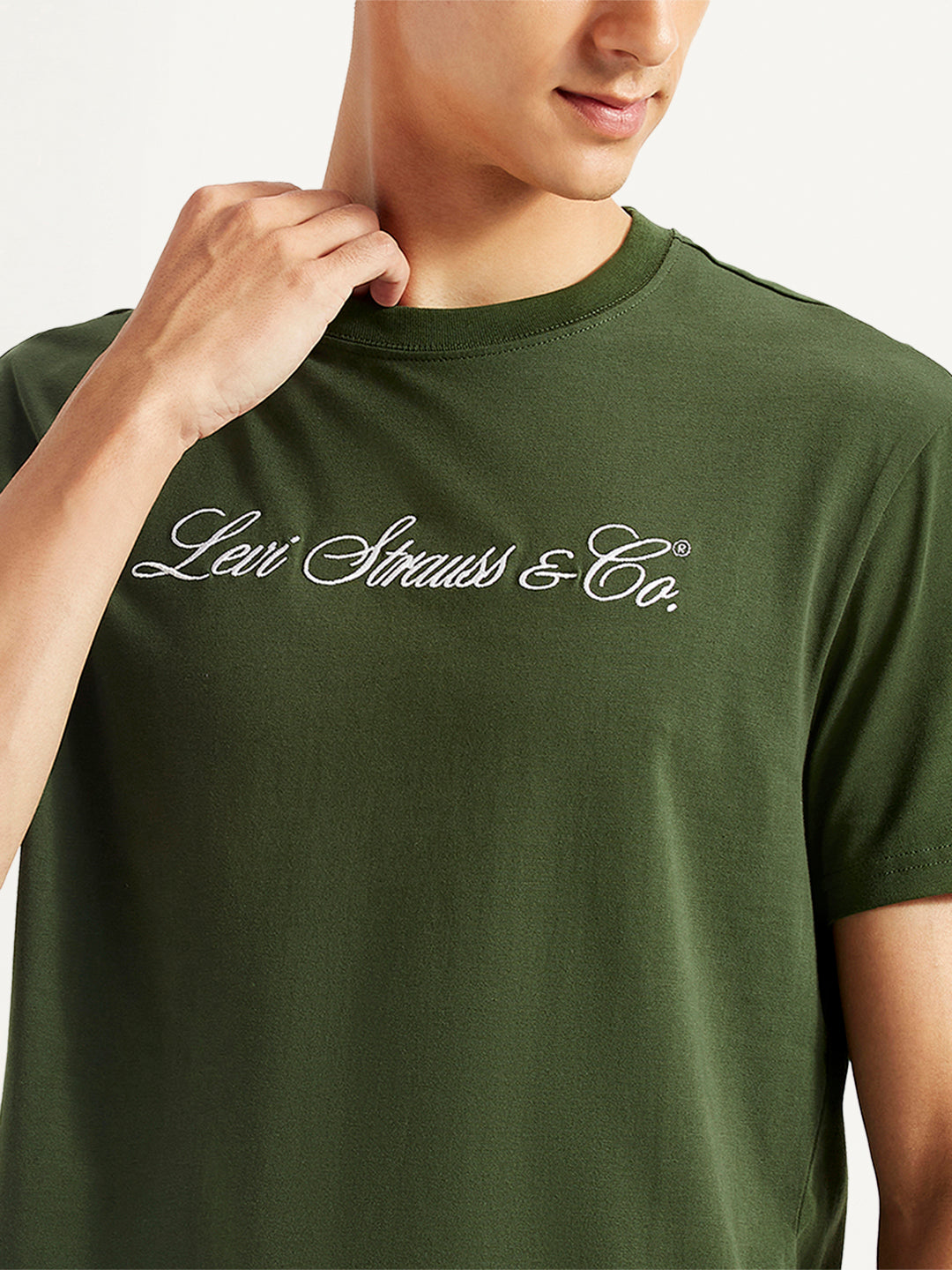 Men's Typographic Print Slim Fit T-shirt