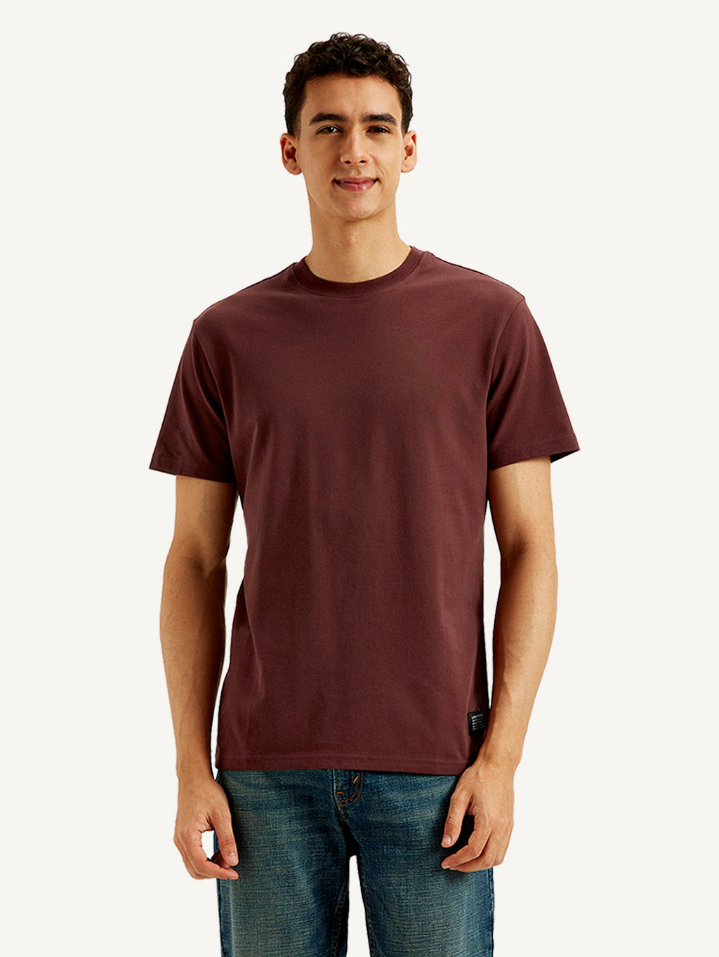 Men's Solid Slim Fit T-shirt