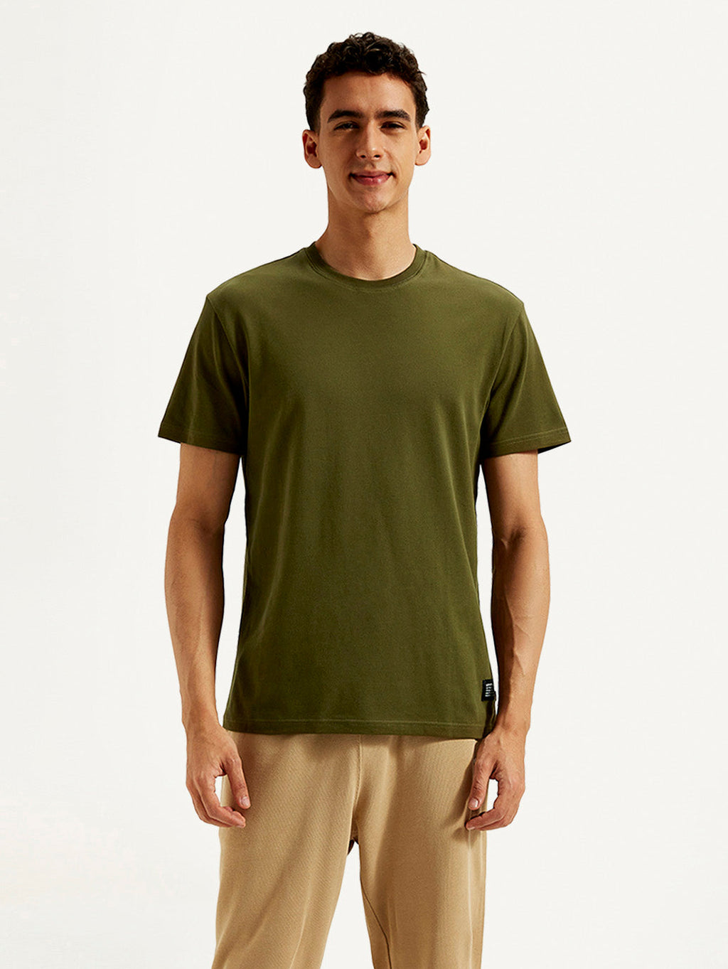 Men's Solid Slim Fit T-shirt