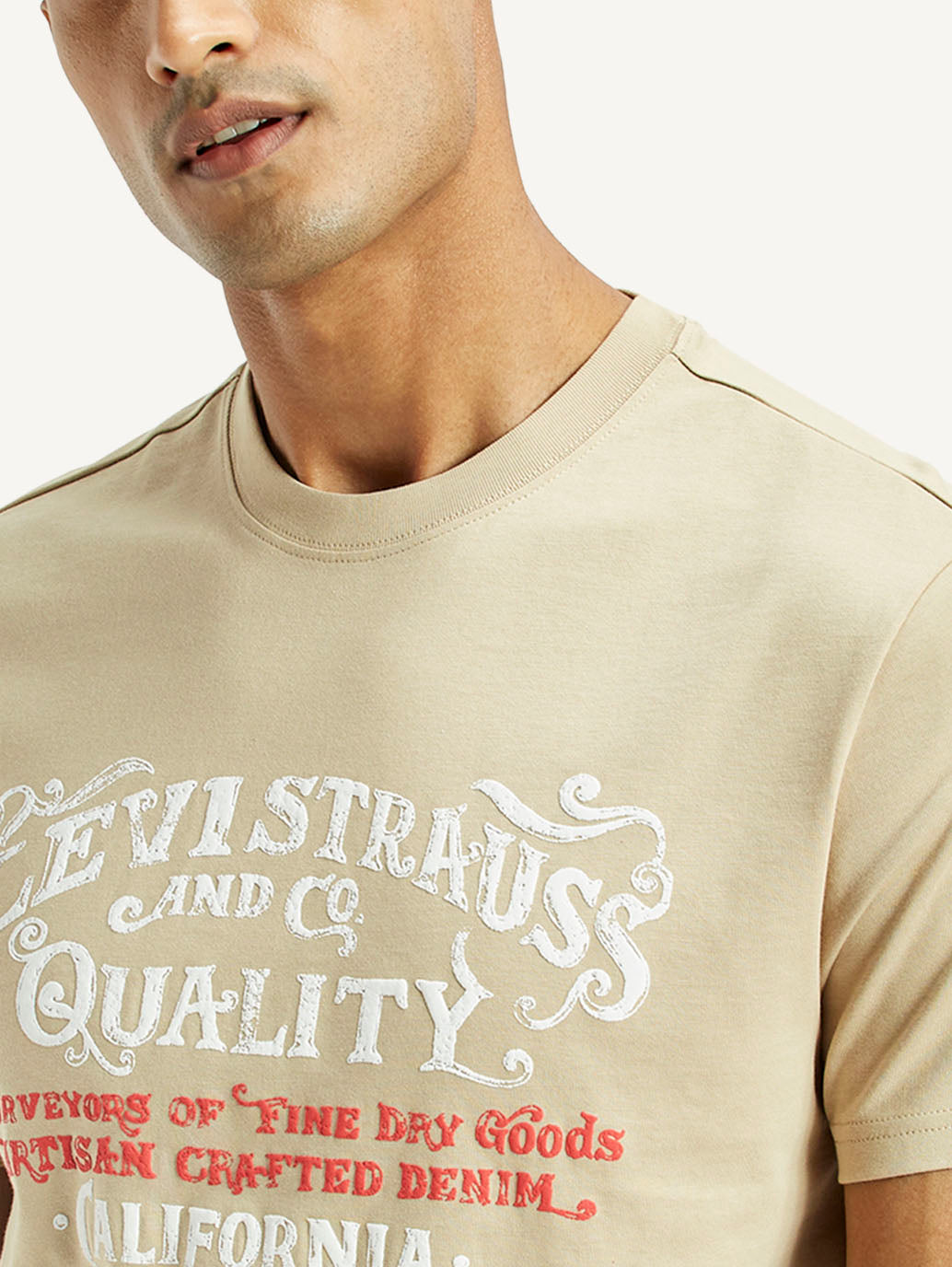 Men's Typographic Print Slim Fit T-Shirt
