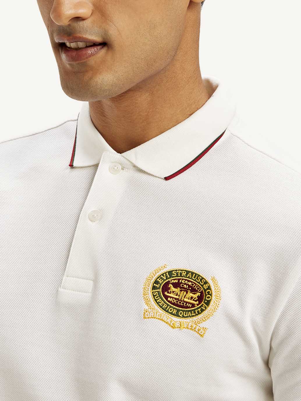 Men's Solid Slim Fit Polo T-shirt